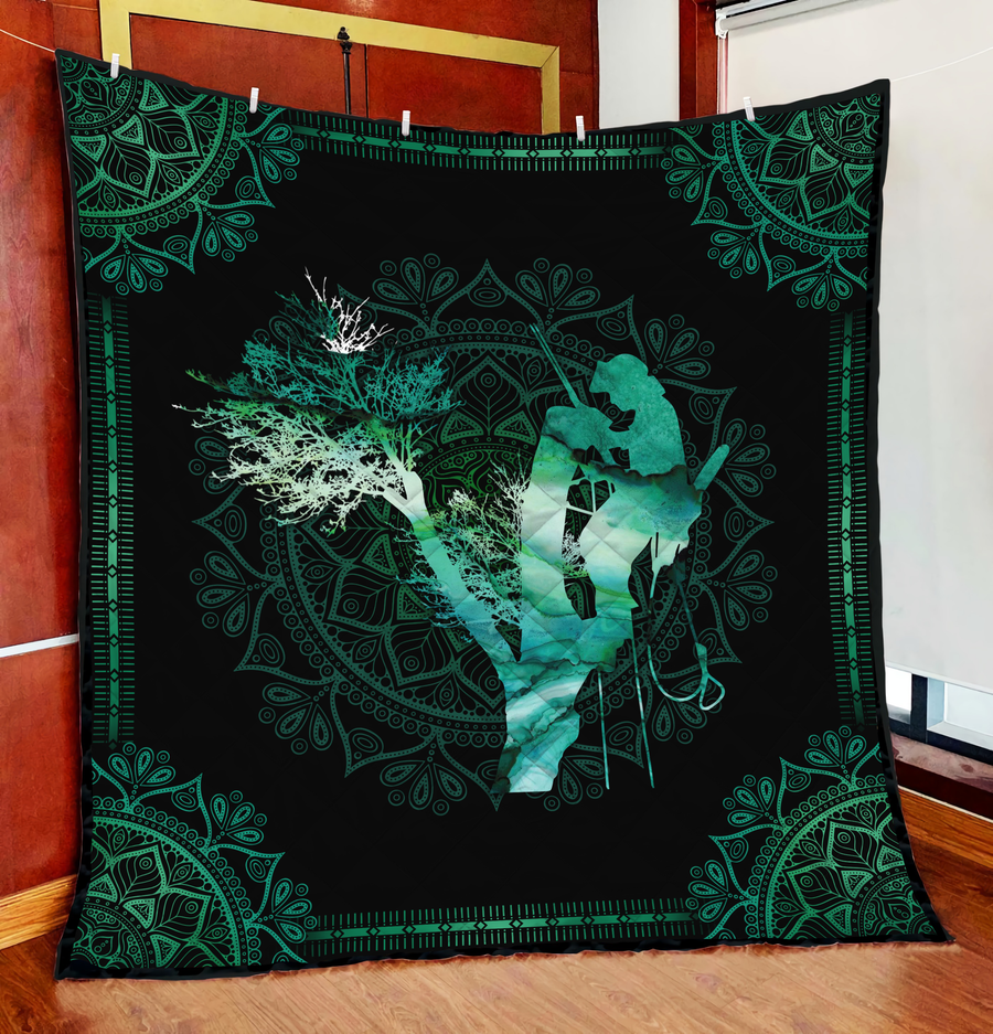 Premium All Over Printed Mandala Arborist Quilt MEI