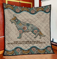 3D All Over Printed german shepherd Quilt