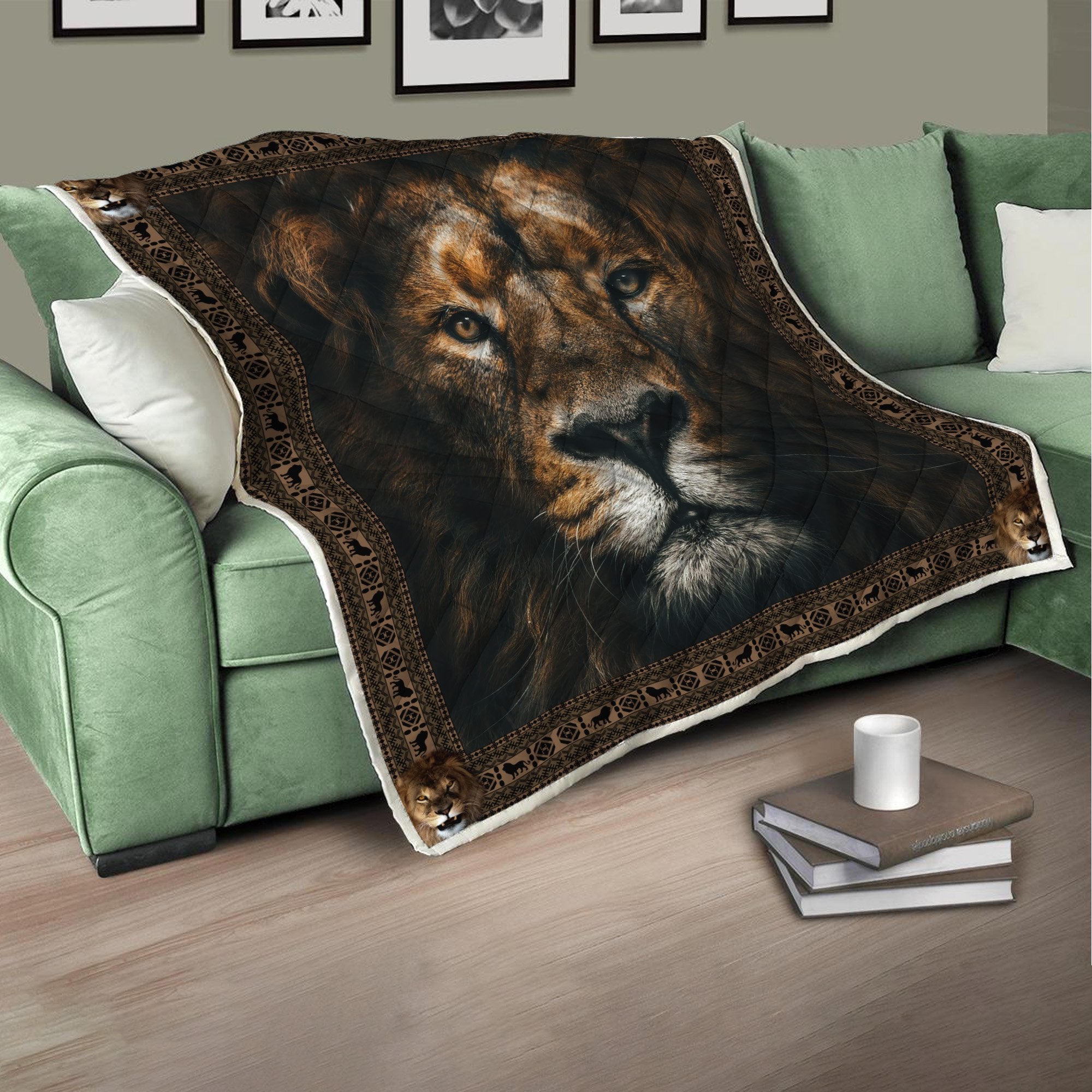 Lion Potrait - The Legend 3D Full Printing Soft and Warm Quilt