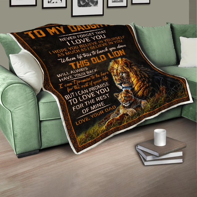 Lion's Daughter 3D Full Printing Soft and Warm Quilt