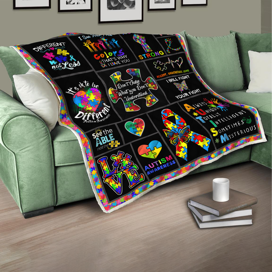 Autism Awareness - Autism's Day -  Soft and Warm Blanket XT