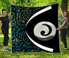 Koru Spiral Silver Fern Maori Paua Shell Quilt DL20292004S