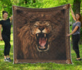 The Alpha Lion 3D Full Printing Soft and Warm Quilt