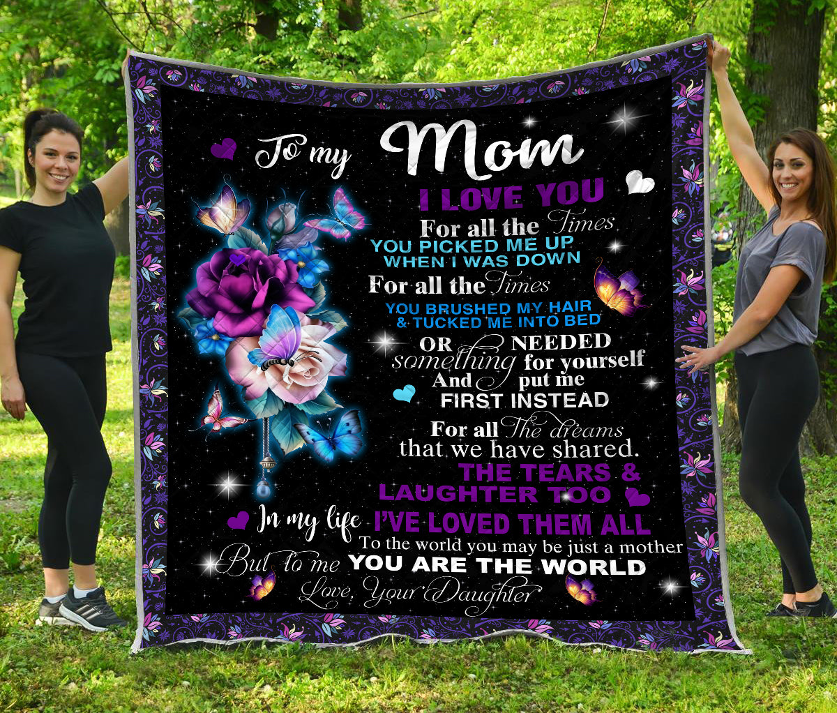 Quilt To My Mom from DAUGHTER With Beautiful Butterfly NTN09102003