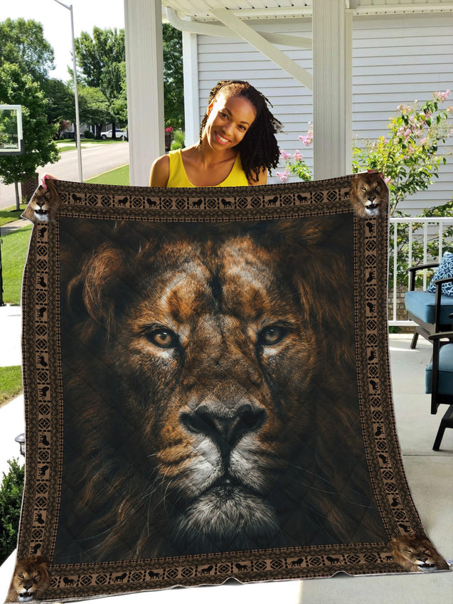 Lion Potrait - The Legend 3D Full Printing Soft and Warm Quilt