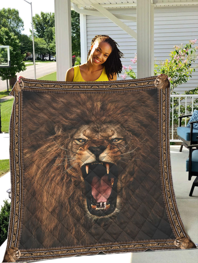 The Alpha Lion 3D Full Printing Soft and Warm Quilt