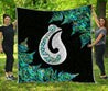 Hei Matau Fish Hook Silver Fern Maori Paua Shell Quilt DL20102010