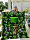 Irish Skull - Saint Patrick Day Soft and Warm Blanket XT