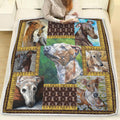 Greyhound Dog Lover All Over Printed Quilt