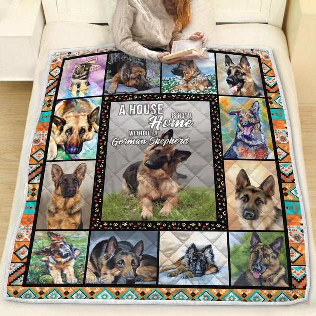 A Home with German Shepherd 3D Quilt DL20282011