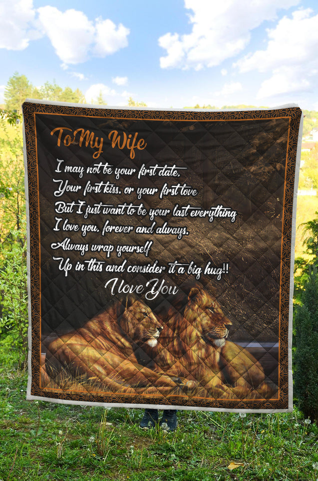 Lion's Love 3D Full Printing Sof and Warm Quilt