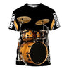 Drum music 3d hoodie shirt for men and women HG12118-Apparel-HG-T-shirt-S-Vibe Cosy™