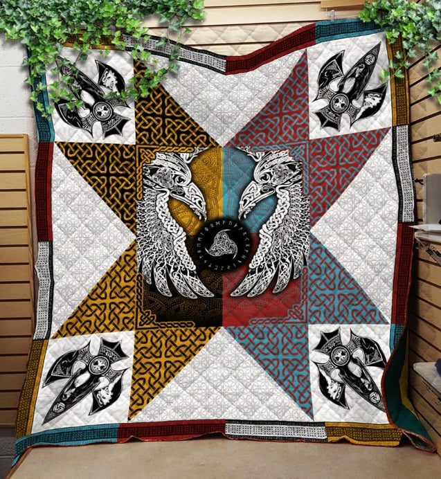 Viking 3D All Over Printed Quilt