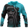 Viking Odin - Wotan Special Blue Pullover - Amaze Style™-ALL OVER PRINT HOODIES