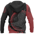 Viking Raven Pullover-ALL OVER PRINT HOODIES-HP Arts-Hoodie-S-Vibe Cosy™