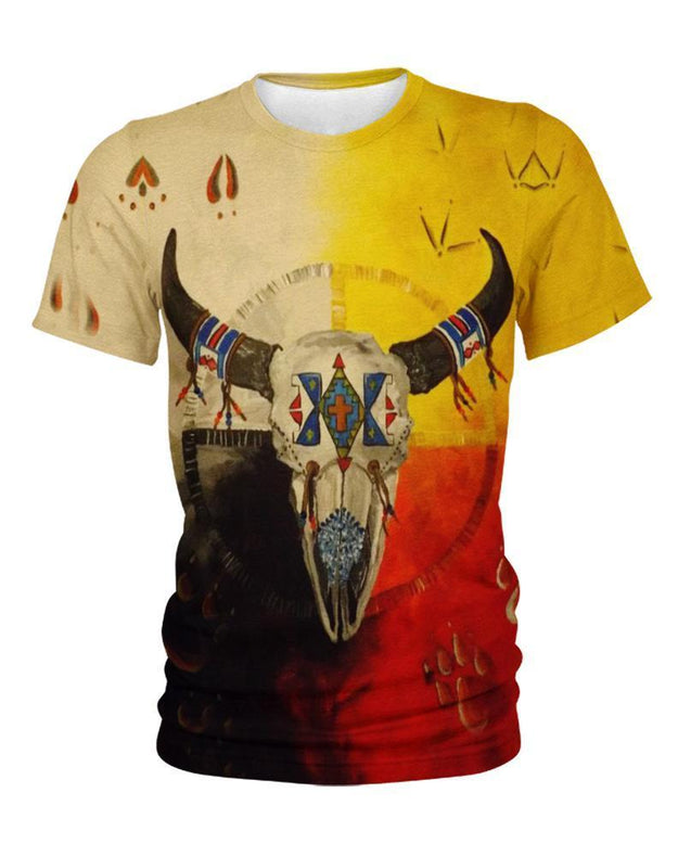 Native Buffalo Skull MP690-Apparel-MP-KID T-SHIRT-S-Vibe Cosy™