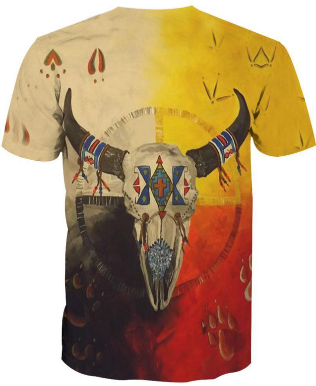 Native Buffalo Skull MP690-Apparel-MP-Hoodie-S-Vibe Cosy™