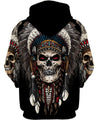 Native American Skull MP689 - Amaze Style™-Apparel