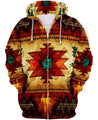 Native Pattern MP685-Apparel-MP-Zipper Hoodie-S-Vibe Cosy™