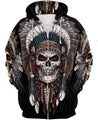 Native American Skull MP689 - Amaze Style™-Apparel