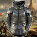 3D printed Knight Armor Tops MP815-Apparel-MP-Zipped Hoodie-S-Vibe Cosy™