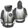 3D All Over Printed Hoodie Chainmail Knight Armor Shirts MP819-Apparel-MP-T-shirt-XS-Vibe Cosy™