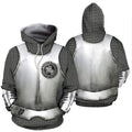 3D All Over Printed Hoodie Chainmail Knight Armor Shirts MP819-Apparel-MP-Normal Hoodie-XS-Vibe Cosy™