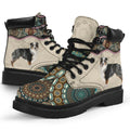 Australian Shepherd Boho pattern all season boots NNK022102-Shoes-NNK-Women's Leather Boots-US5 (EU35)-Vibe Cosy™