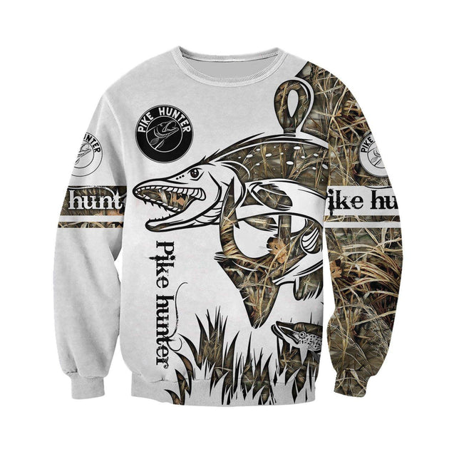 Northern Pike hunter camo 3d all over printed shirts for men and women HC16901 - Amaze Style™-Apparel