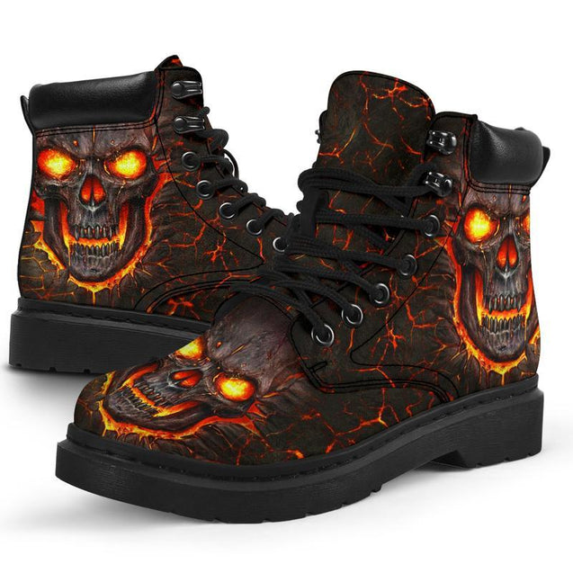 Skull Lava All Season Boots NHT290303-Apparel-HP Arts-US5 (EU38)-MEN'S LOW TOP-Vibe Cosy™