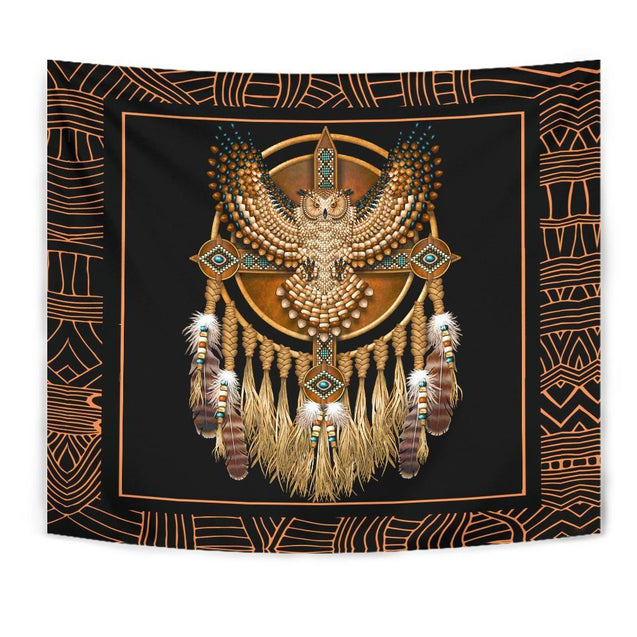 Native American 3D All Over Printed Tapestry