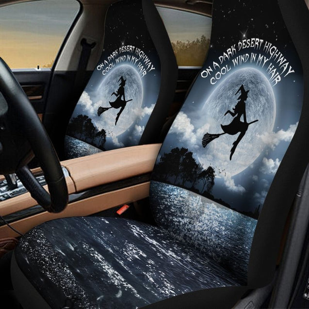 On A Dark Desert Highway Halloween Car Seat Cover DQB08012004S