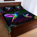 Rainbow Hummingbird Quilt Bedding Set-ML