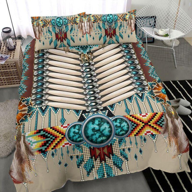 NATIVE AMERICAN PATTERN QBED HP090420BED-BEDDING SETS-HP Arts-US-TWIN-Vibe Cosy™