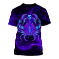 3D ALL OVER PRINTED CANCER ZODIAC T SHIRT NTH160838-Apparel-NTH-T-Shirt-S-Vibe Cosy™