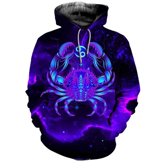 3D ALL OVER PRINTED CANCER ZODIAC T SHIRT NTH160838-Apparel-NTH-Hoodie-S-Vibe Cosy™