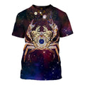 3D ALL OVER PRINTED CANCER ZODIAC T SHIRT NTH160837-Apparel-NTH-T-Shirt-S-Vibe Cosy™