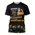 Autism Come with Gramma 3D All Over Printed Shirts for Men and Women TT050301-Apparel-TT-T-Shirt-S-Vibe Cosy™