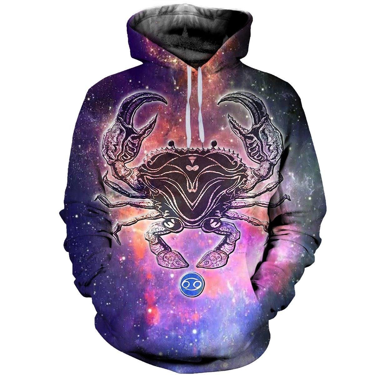 3D ALL OVER PRINTED CANCER ZODIAC T SHIRT NTH160840-Apparel-NTH-Hoodie-S-Vibe Cosy™
