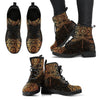 Mandala Dragonfly Rusty Gold Handcrafted Boots TA040605-TA-Women's boots-EU36 (US4)-Vibe Cosy™