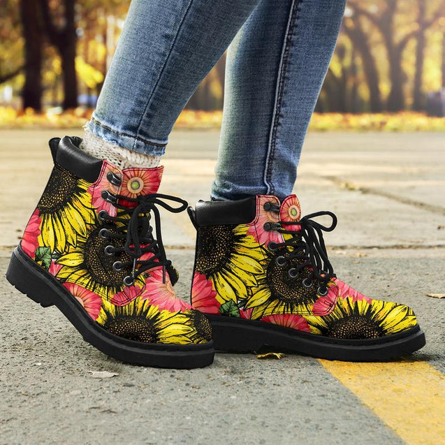 Sunflower hippie All season boots NNK022104-Shoes-NNK-Women's Leather Boots-US5 (EU35)-Vibe Cosy™