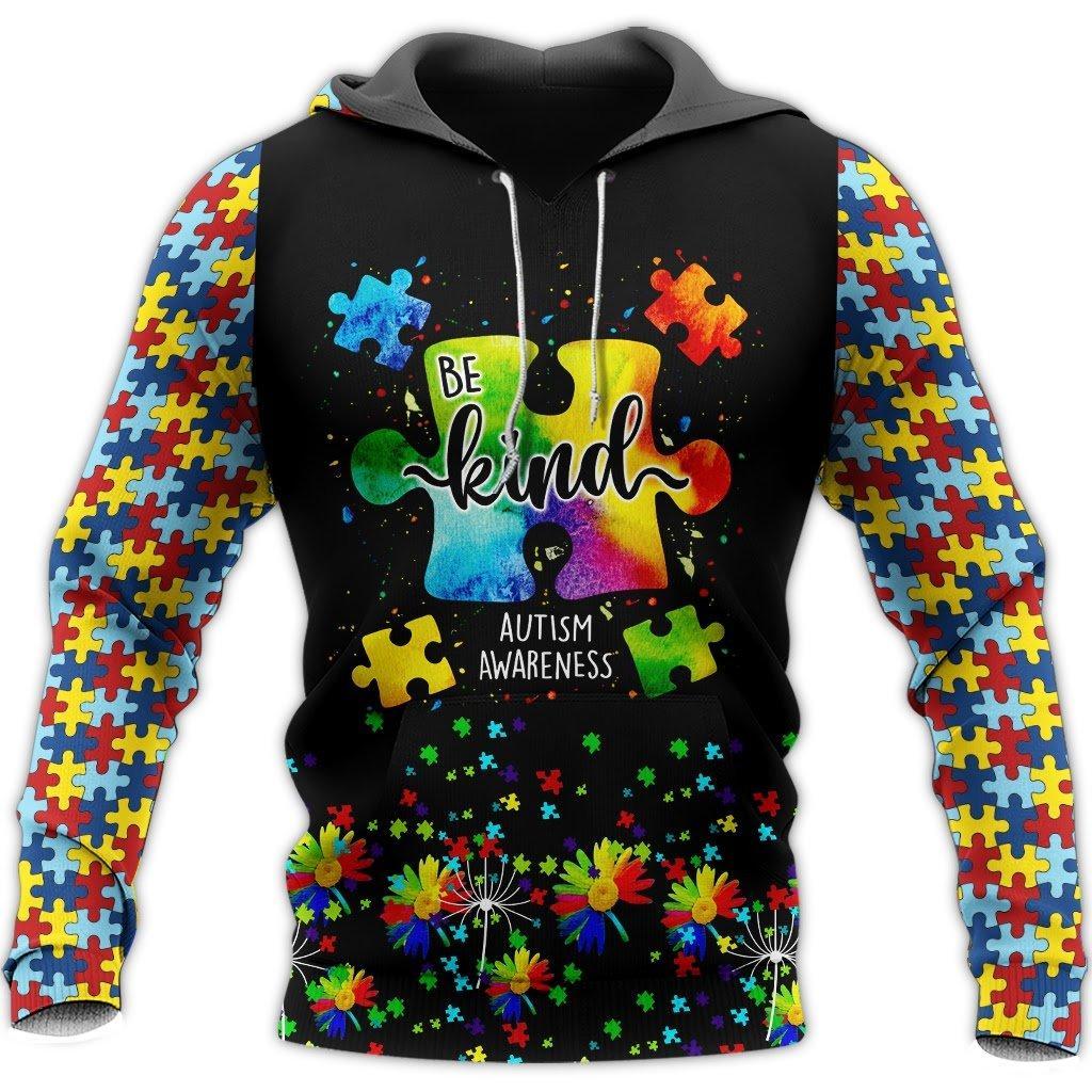 Autism 3D All Over Printed Shirts for Men and Women TT050303-Apparel-TT-Hoodie-S-Vibe Cosy™