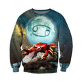 3D ALL OVER PRINTED CANCER ZODIAC T SHIRT NTH160833-Apparel-NTH-Sweat Shirt-S-Vibe Cosy™