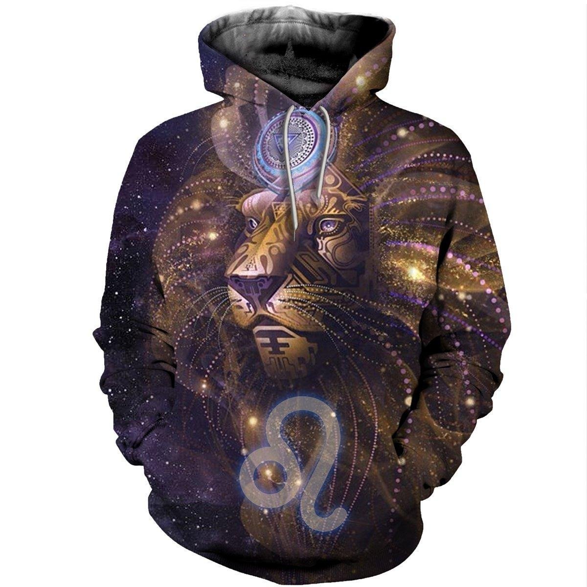 3D ALL OVER PRINTED LEO ZODIAC T SHIRT NTH160863-Apparel-NTH-Hoodie-S-Vibe Cosy™