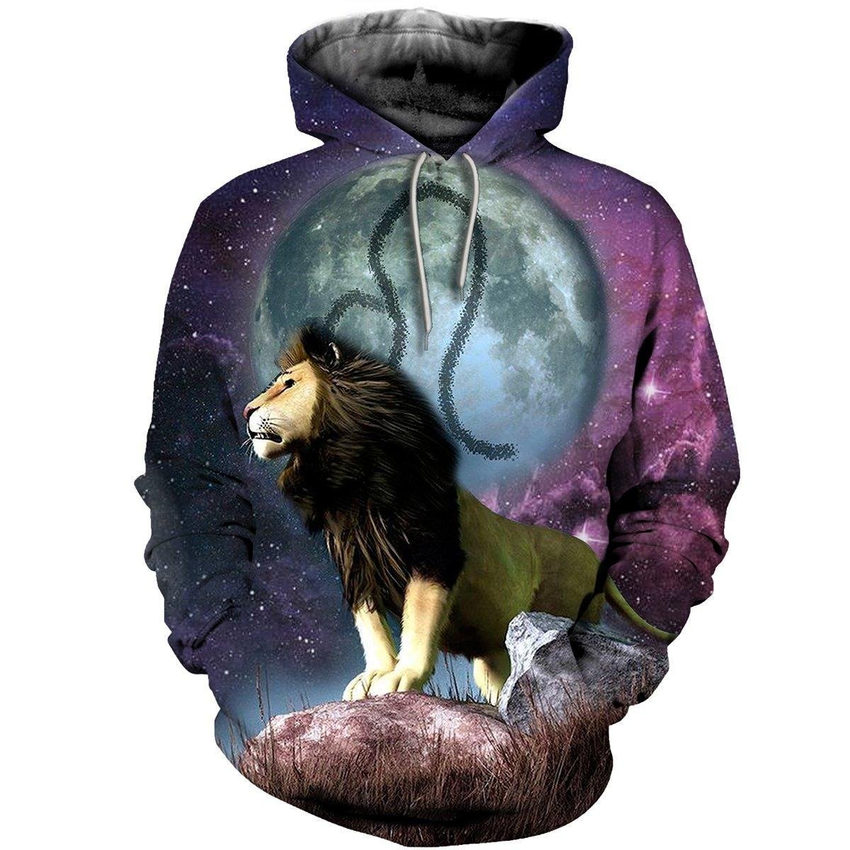 3D ALL OVER PRINTED LEO ZODIAC T SHIRT NTH160862-Apparel-NTH-Hoodie-S-Vibe Cosy™