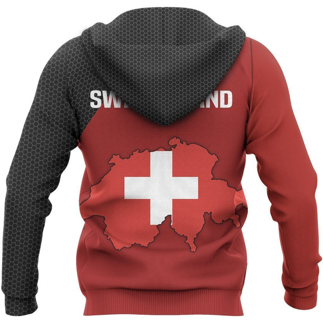 Switzerland Map Special Hoodie-Apparel-Phaethon-Hoodie-S-Vibe Cosy™