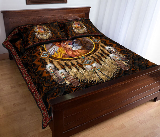 Beautiful Lion King Native Quilt Bedding Set TR2905202-Quilt-Huyencass-King-Vibe Cosy™