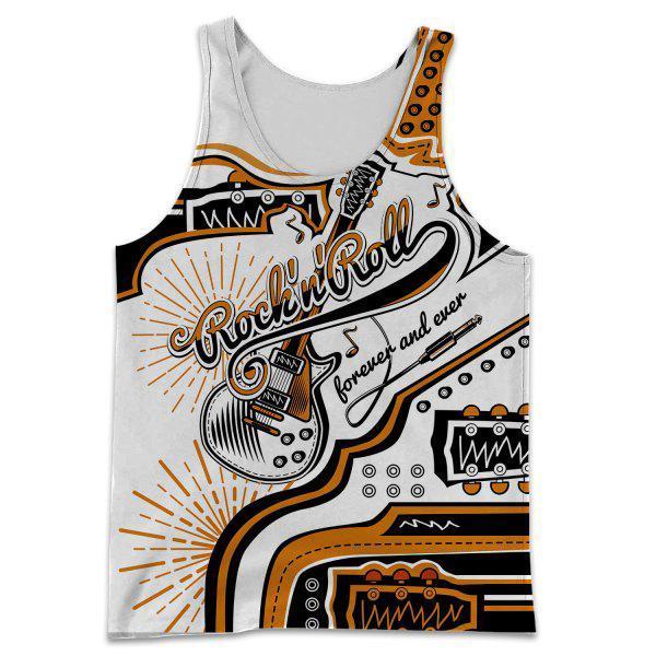 Rock'n'Roll guitar 3D Printed Music Clothes ver2 HG10254-Apparel-HG-Men's Tank Top-S-Vibe Cosy™