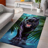 Black King of The Night Jungle Rug DL082820A