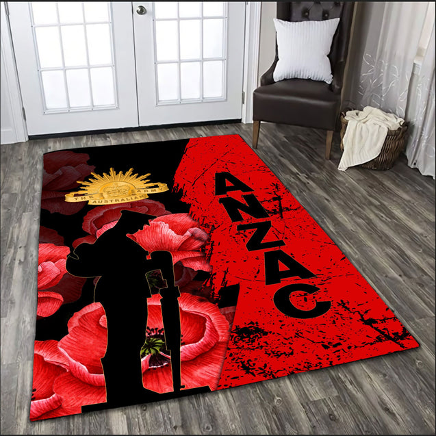 Premium Anzac Day Lest We Forget Rug TN